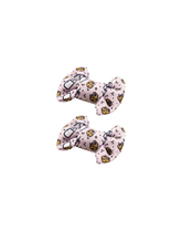 Milk and Cookies Bow Clips